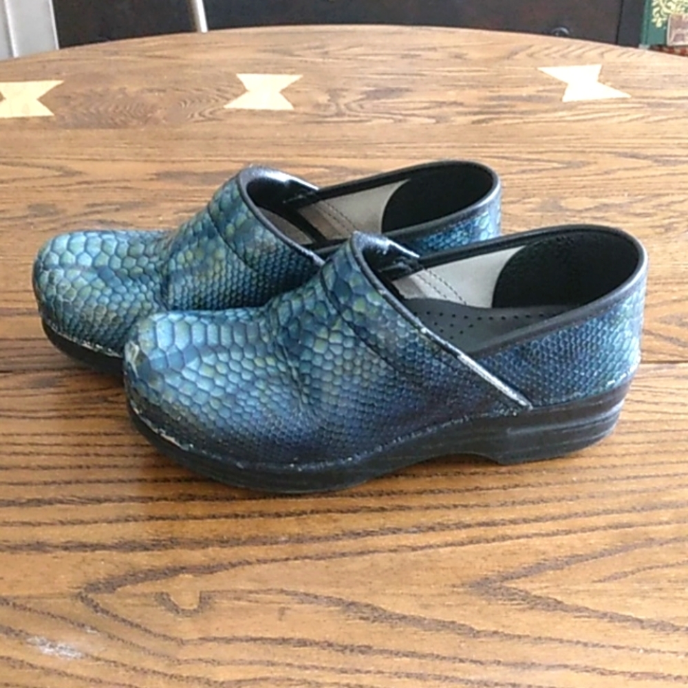 Dansko Blue Dragon Scale Clog